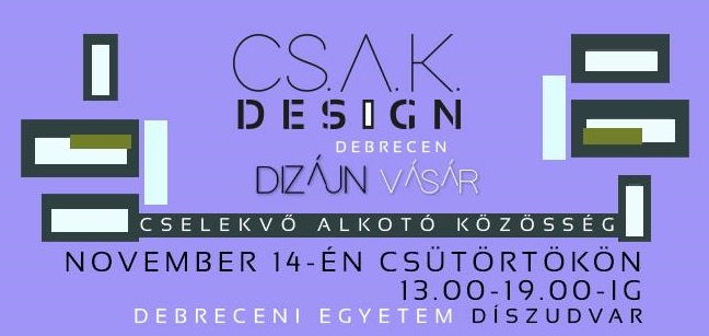 XI. CSAK Design vásár - A kreatívok szerepvállalása